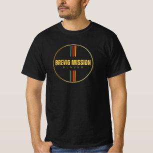 Retro Brevig Missie Stad Alaska State 70s T-shirt