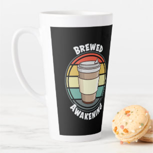 Retro Brewed Awakening Hot Drink to Go Latte Mok