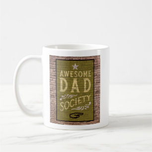 Retro Brick Publicité Awesome Papa Société Mug