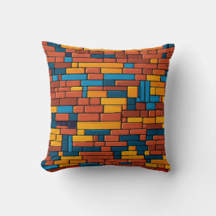 Retro Bricks Nostalgia Design Kussen