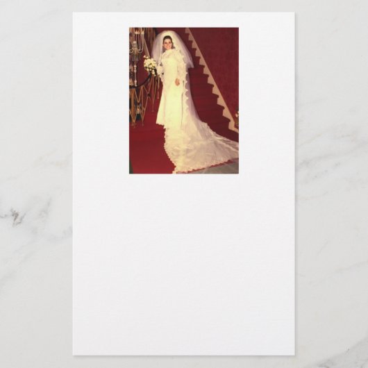 Retro Bride Briefpapier (Voorkant)