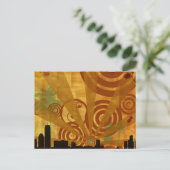 Retro - briefkaart (Staand voorkant)