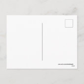 Retro  briefkaart voor feestdag (Achterkant)