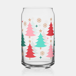 Retro Bright Kerstboom Blikvorm Glas