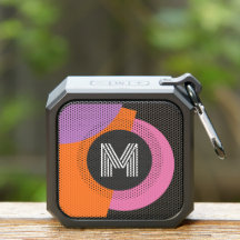 Retro Bright Sinaasappel Hot Roze Paarse Zwart Art