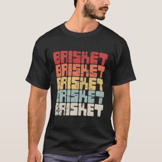 Retro Brisket Achtertuin Barbecue Grill Shirt BBQ