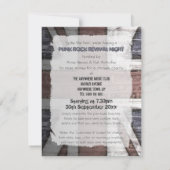Retro British Punk Fashion Invitations de petite t (Dos)