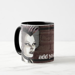 Retro British Punk Personalized Mugs Mok