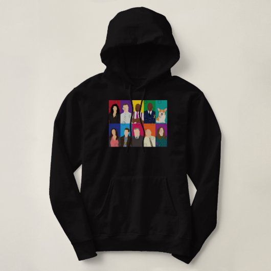 Retro Brooklyn Nine Retro Hoodie (Design voorkant)