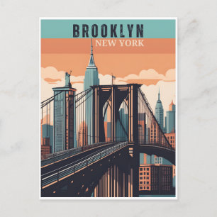Retro Brooklyn: Verkenning van de nostalgische wij Briefkaart