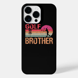 Retro  Brother Disk Golf Frisbee Frolf Brot iPhone 14 Pro Max Hoesje