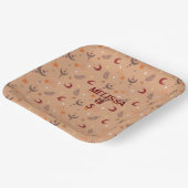 Retro Brown Boho Whimsical Specialized Birthday Papieren Bordje (Gebogen)