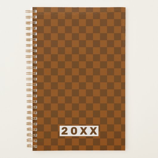 Retro Brown Checkerboard 2026 (Devant)