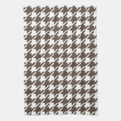 Retro Brown Houndstooth Keukendoek Theedoek (Verticaal)