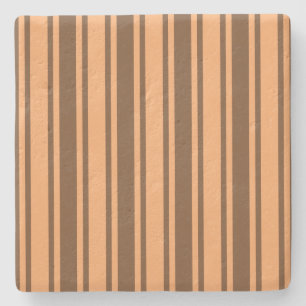 Retro brown snoep stripes uit de jaren zeventig stenen onderzetter