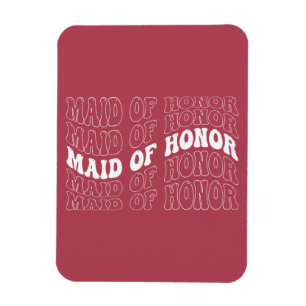 Retro bruid bruidsmeisje magneet