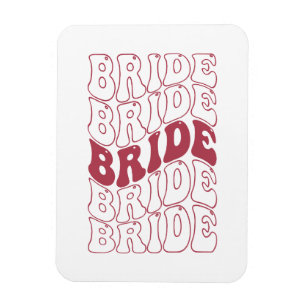 Retro Bruid Bruidsmeisje Magneet