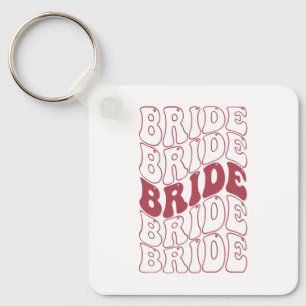 Retro Bruid Bruidsmeisje Sleutelhanger