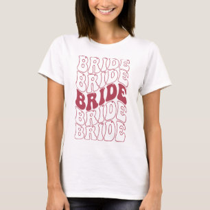 Retro Bruid Bruidsmeisje T-shirt
