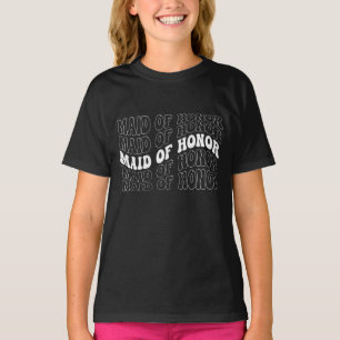 Retro Bruid Bruidsmeisje T-shirt