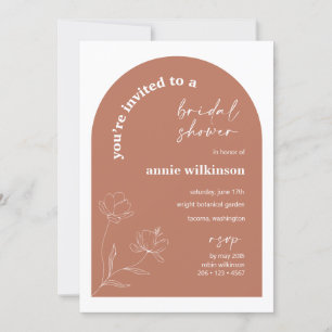 Retro bruids douche uitnodiging bruiloft