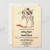 Retro Bruidsmeisjes 50s Classic Bruiloft Kaart (Voorkant)