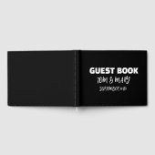 RETRO BRUILOFT GASTENBOEK ZWART & WIT (Volledig)