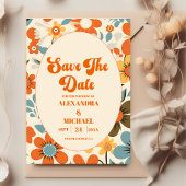  Retro bruiloft Save The Date