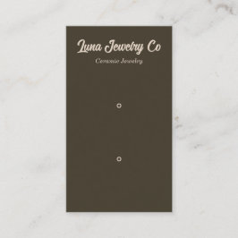 Retro Bruin 2 Speld Sieraden Visitekaartje