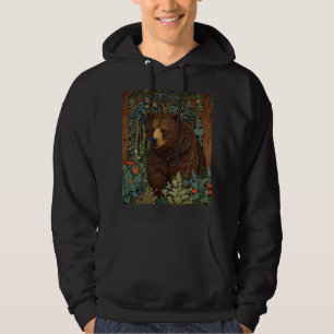 Retro bruin beer artwork boho bos hoodie