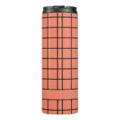 Retro, Bruine Aardappel, Groen Custom Thermosbeker (Achterkant)