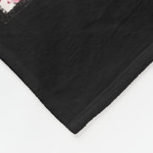 Retro Brushstroke Nutcracker Blowing Bubble Gum Ch Fleece Deken (Hoek)