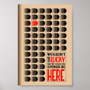 Retro Brutalist Parody Deco Poster