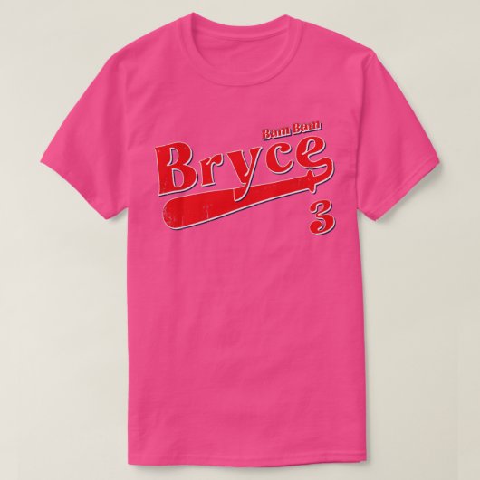  Retro Bryce Baseball Bam T-shirt (Design voorkant)