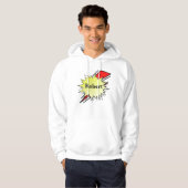 Retro bubble color comic hoodie (Voorkant volledig)