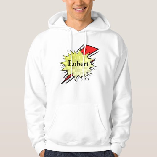 Retro bubble color comic hoodie (Voorkant)