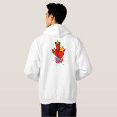 Retro bubble color comic hoodie (Achterkant volledig)