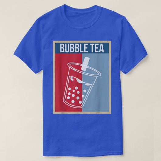  Retro Bubble Tea Boba 1684 T-shirt (Design voorkant)