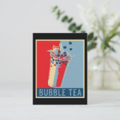 Retro Bubble Tea Gift Mannen Bubble Tea Boba Tea T Briefkaart (Staand voorkant)