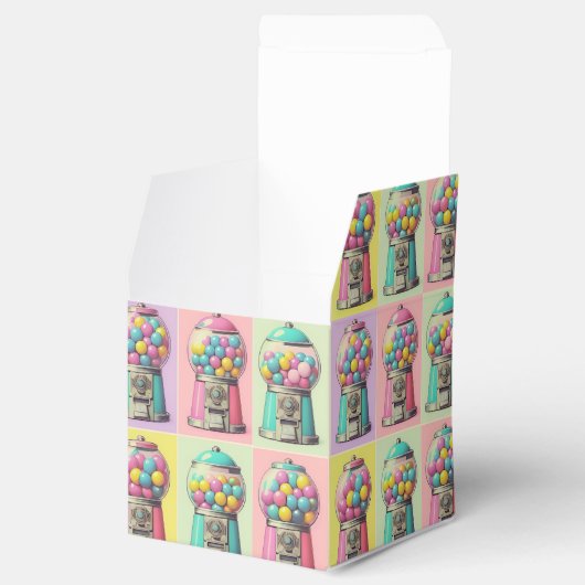 Retro Bubblegum machine Bedankdoosjes (Geopend)