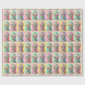 Retro Bubblegum machine Cadeaupapier (Vlak)