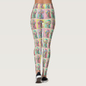 Retro Bubblegum machine Leggings (Achterkant)