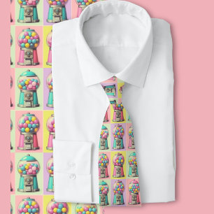 Retro Bubblegum machine Stropdas