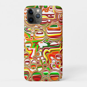 Retro Bubbles digitale kunst iPhone 11 Pro Hoesje