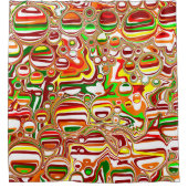 Retro Bubbles Douchegordijn (Voorkant)