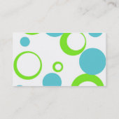 Retro Bubbles Visitekaartje (Achterkant)