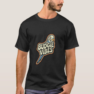 Retro Budgie Vibes Groovy 70s Stijl Schattige Budg T-shirt