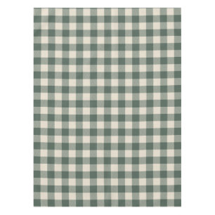 Retro Buffalo Pset Tartan Patroon Forest Green Tafelkleed