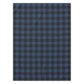 Retro Buffalo Pset Tartan Pattern Black Navy Blue Tafelkleed (Voorkant)