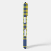 Retro Buffalo Pset Yellow Blue Persoonlijke naam Case-Mate iPhone Case (Achterkant / Rechts)